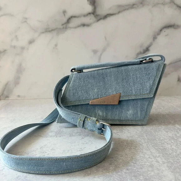 ACNE STUDIOS Asymmetric Denim Tote bag For Women - Picture 4 of 4